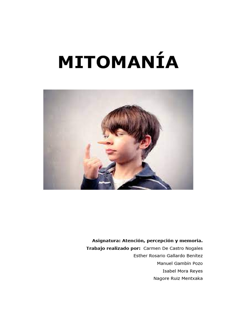 MITOMANÍA | PDF | Salud mental | Psicología anormal