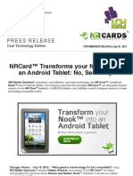 NR Card™ Transforms your Nook™ into an Android Tablet