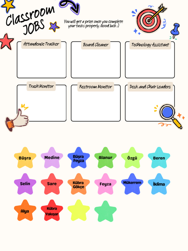 Classroom Roles Poster in Bold Handdrawn Style - 20260202 - 100250 ...