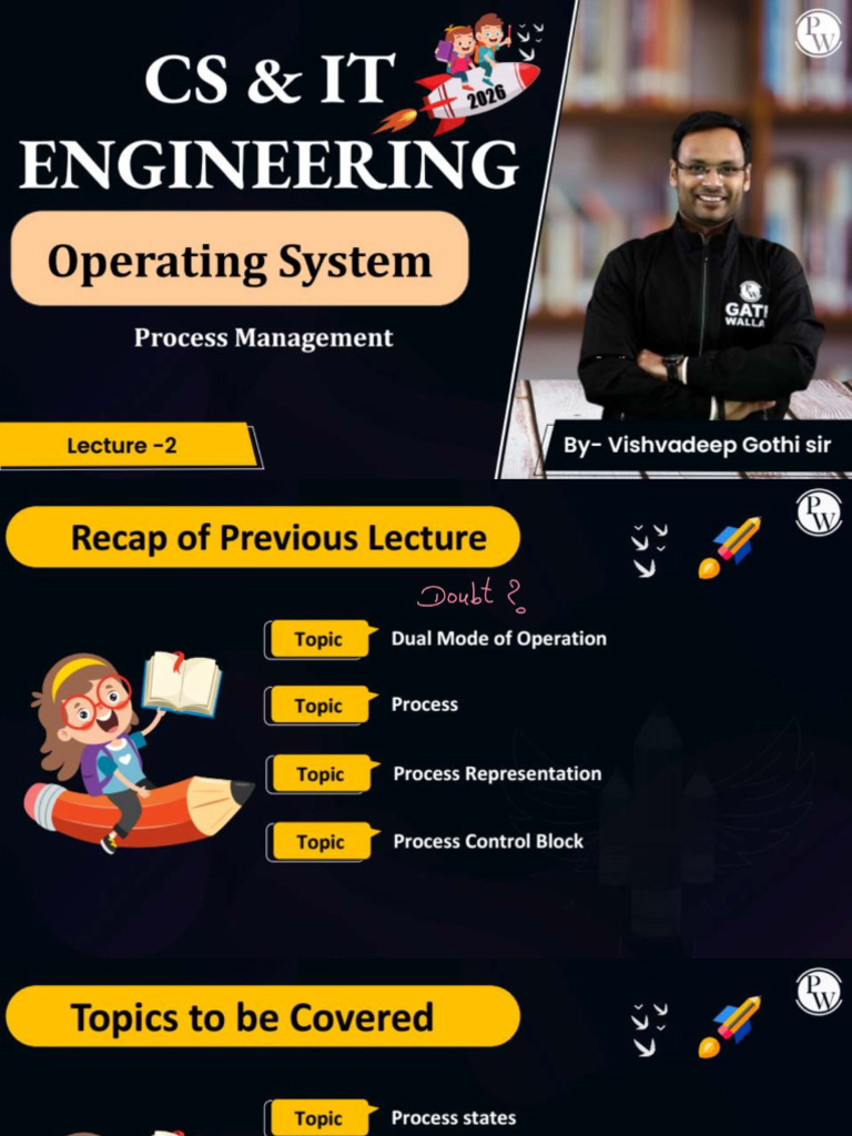 Process Management 02 Class Notes | PDF