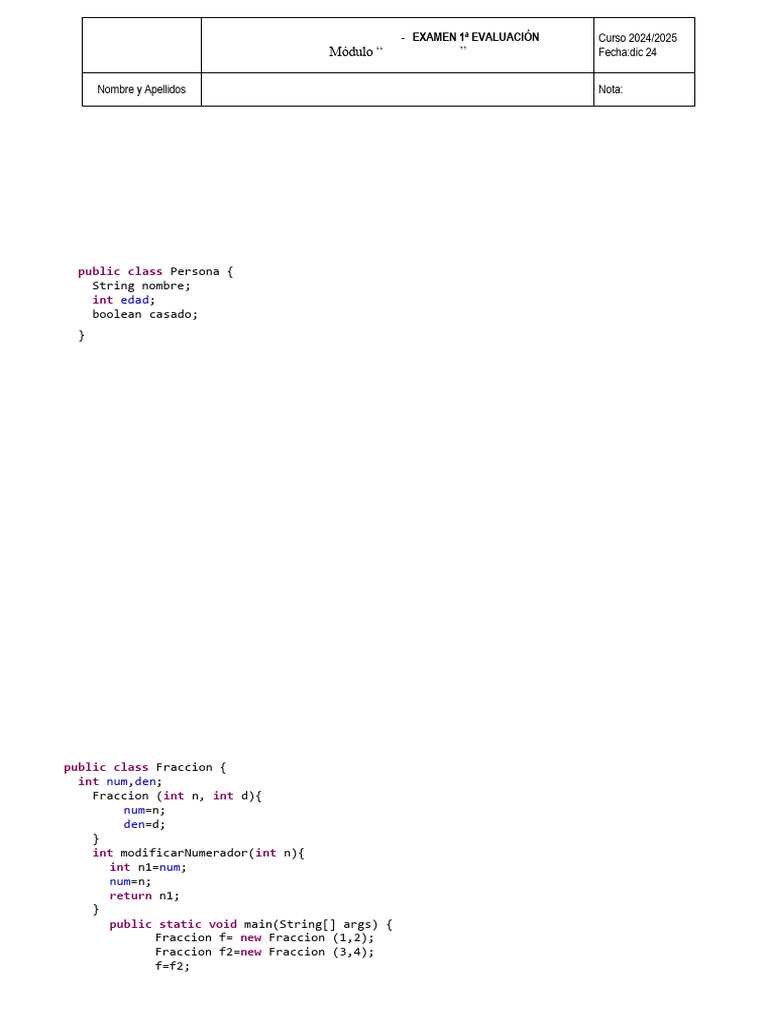 Ejercicio java creo ns | PDF | Java (lenguaje de programación ...