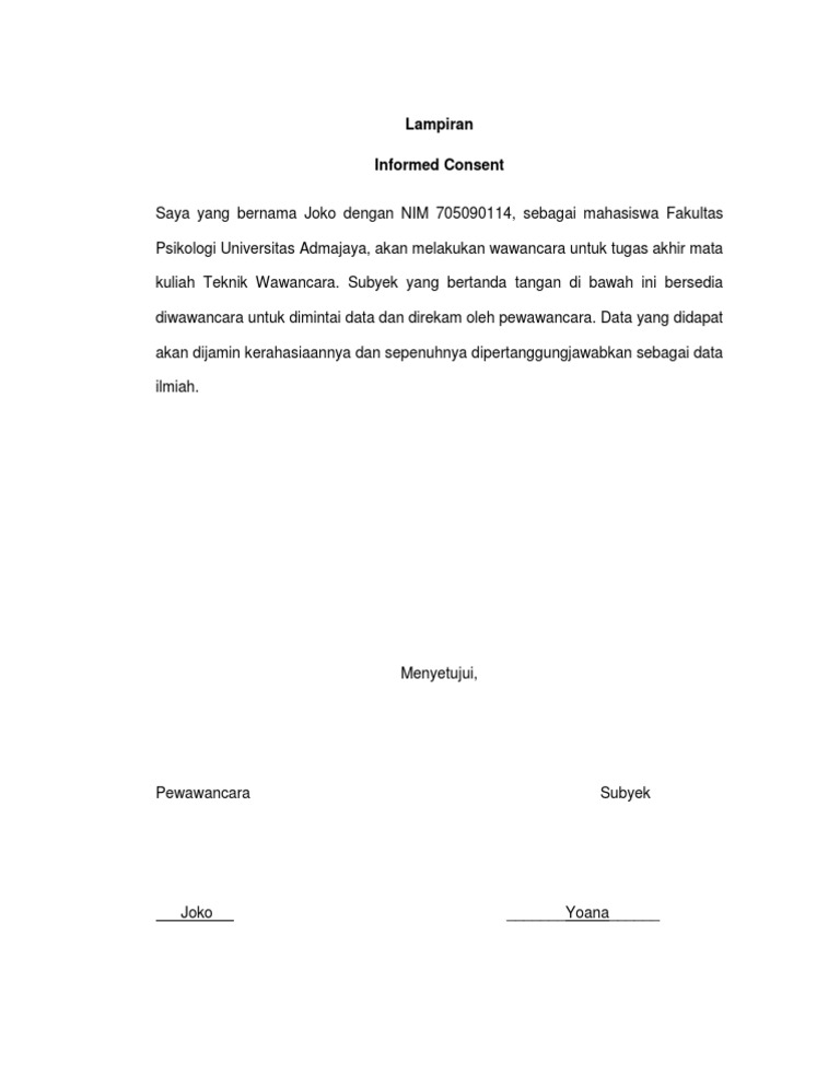 Contoh Informed Consent