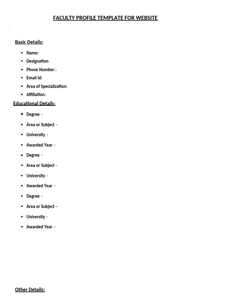 Website Template | PDF