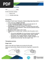 Hand Therapy Putty Exercises Guide | PDF | Thumb | Limbs (Anatomy)
