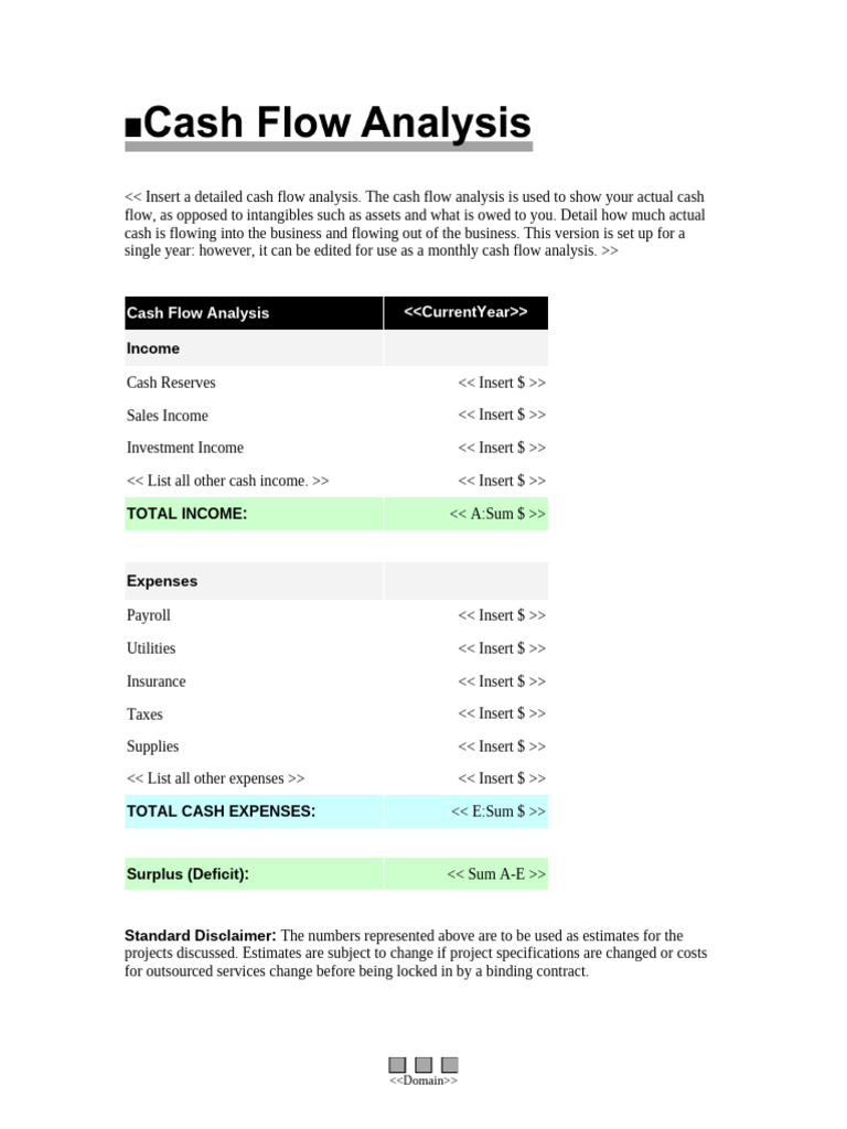 Cashflow 1 | PDF