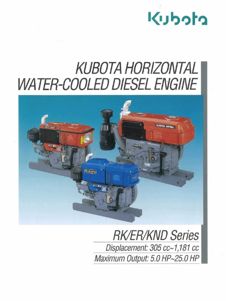 02 Kubota | PDF | Engines | Diesel Engine