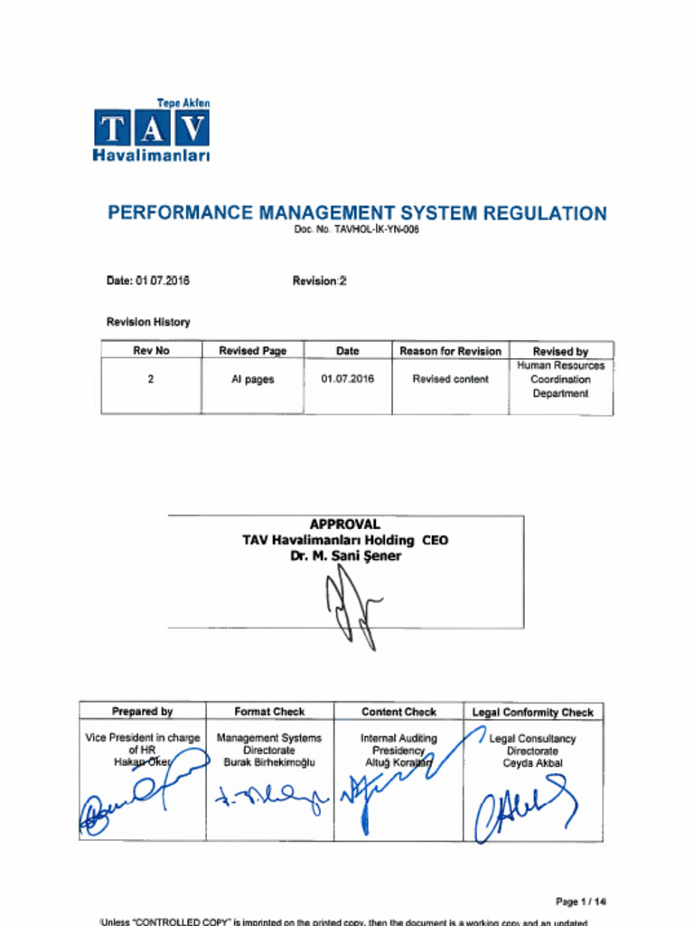 Performance Management System Regulation-Rev2 | PDF