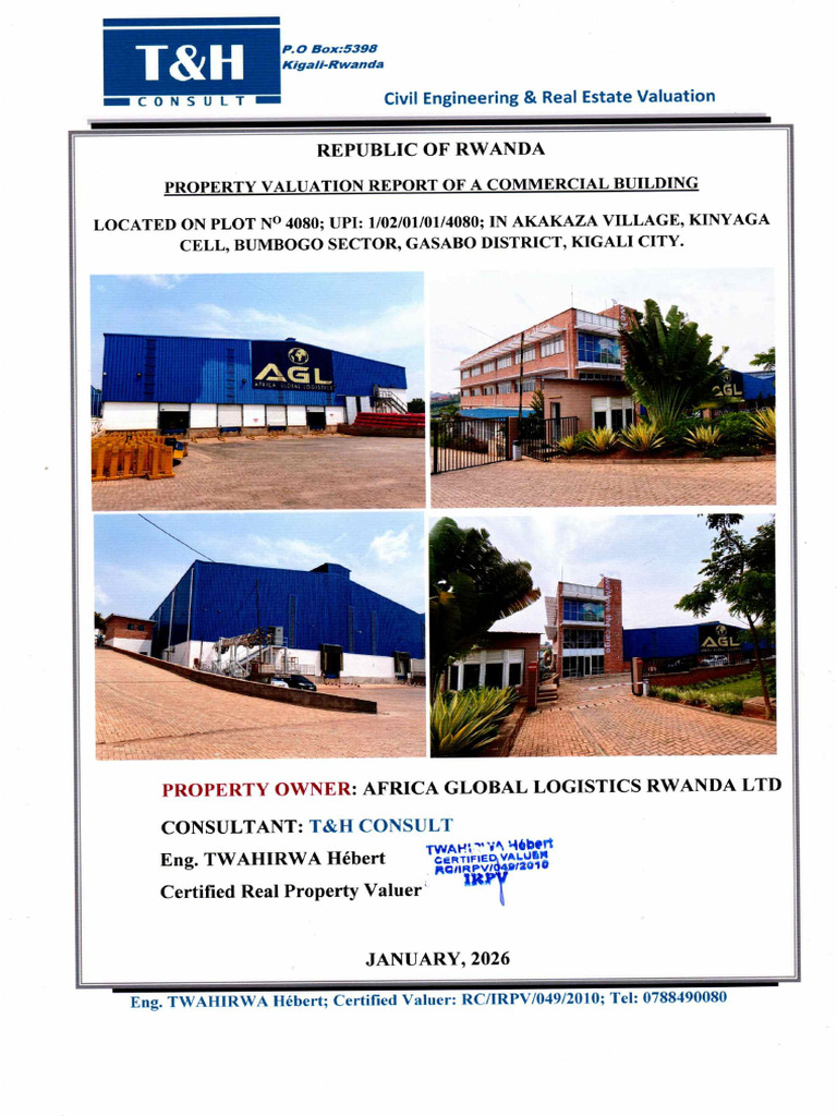 Valuation Report of AFRICA GLOBAL LOGISTICS RWANDA LTD | PDF