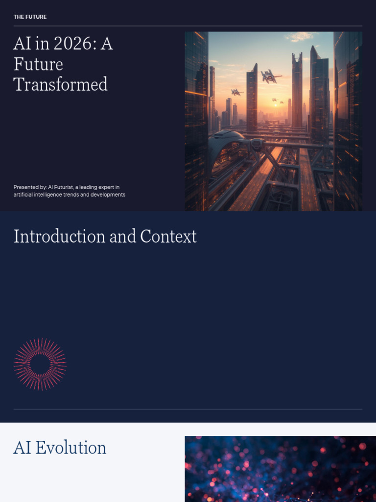 Presentation - AI in 2026 A Future Transformed | PDF