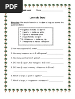 Download 3rd Grade  Liquid Measurement Worksheet by Totally3rdGrade SN10042313 doc pdf