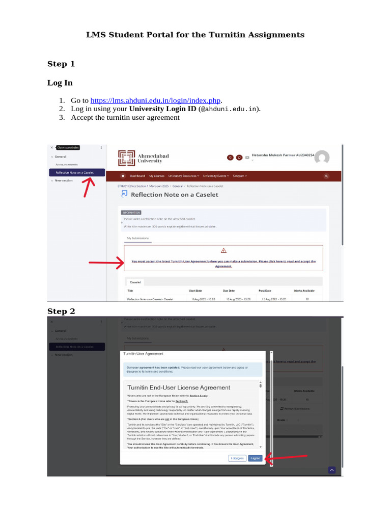 Student Manual For The Turnitin Assignment | PDF