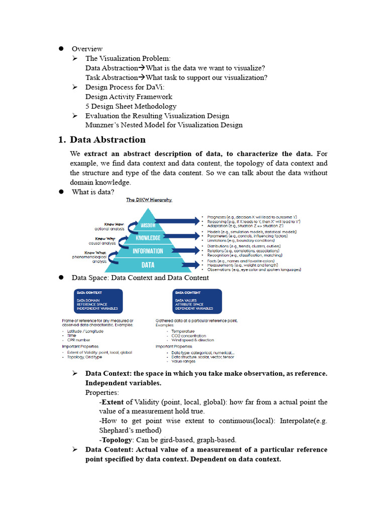 4 - Design Process & Data&Task Abstraction | PDF | Data | Abstraction