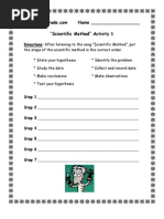 3rd Grade - Scientific Method Worksheet