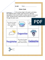 3rd Grade - Water Cycle Worksheet