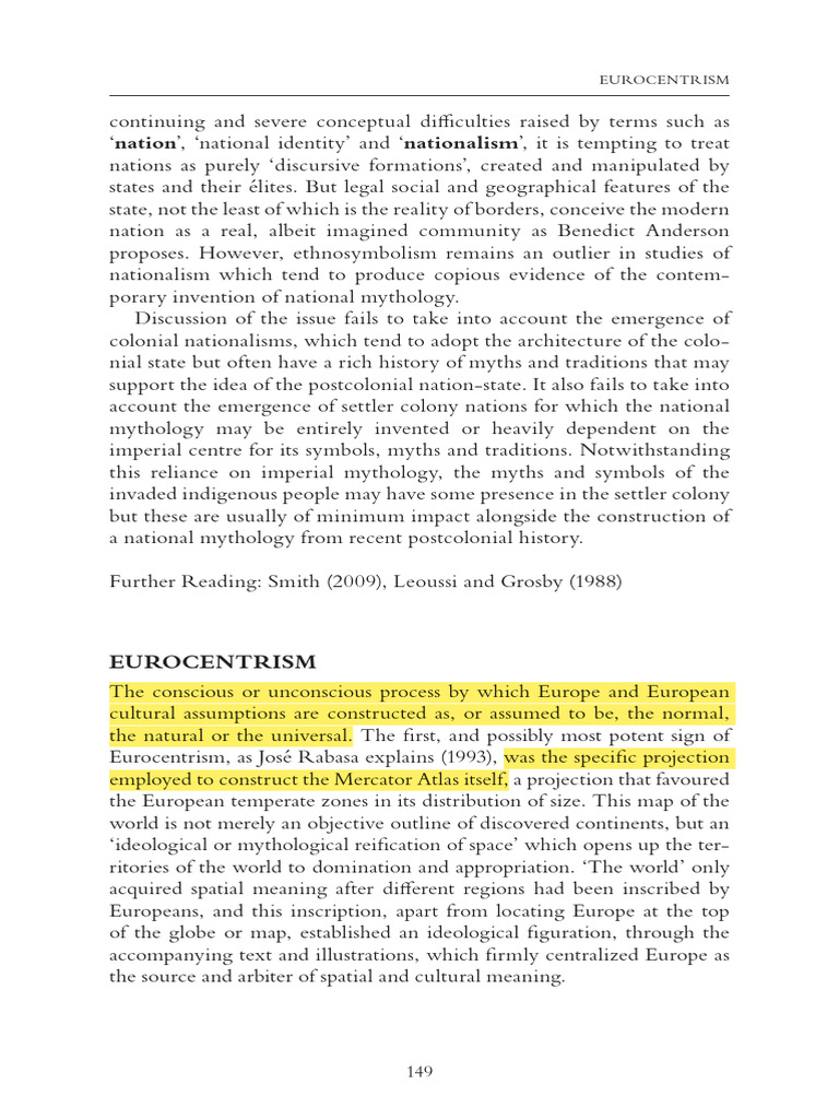 Aula 2 Eurocentrism (Concept) | PDF | Nation | Nationalism
