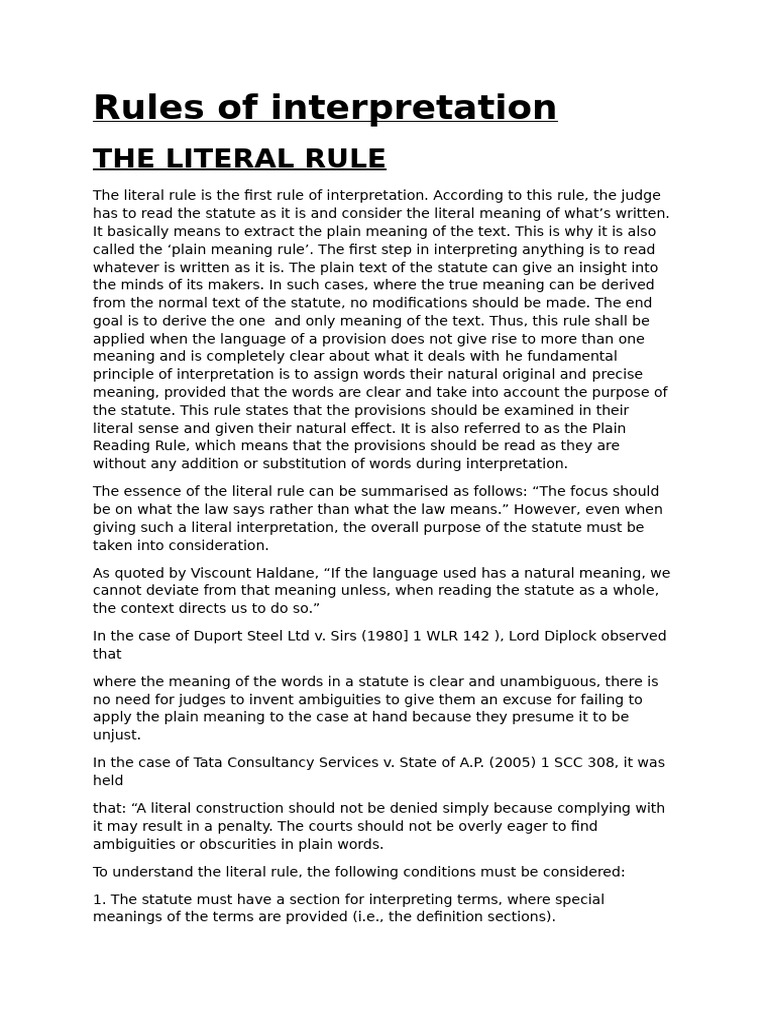 Assignment Interpretation | PDF | Plain Meaning Rule | Justice