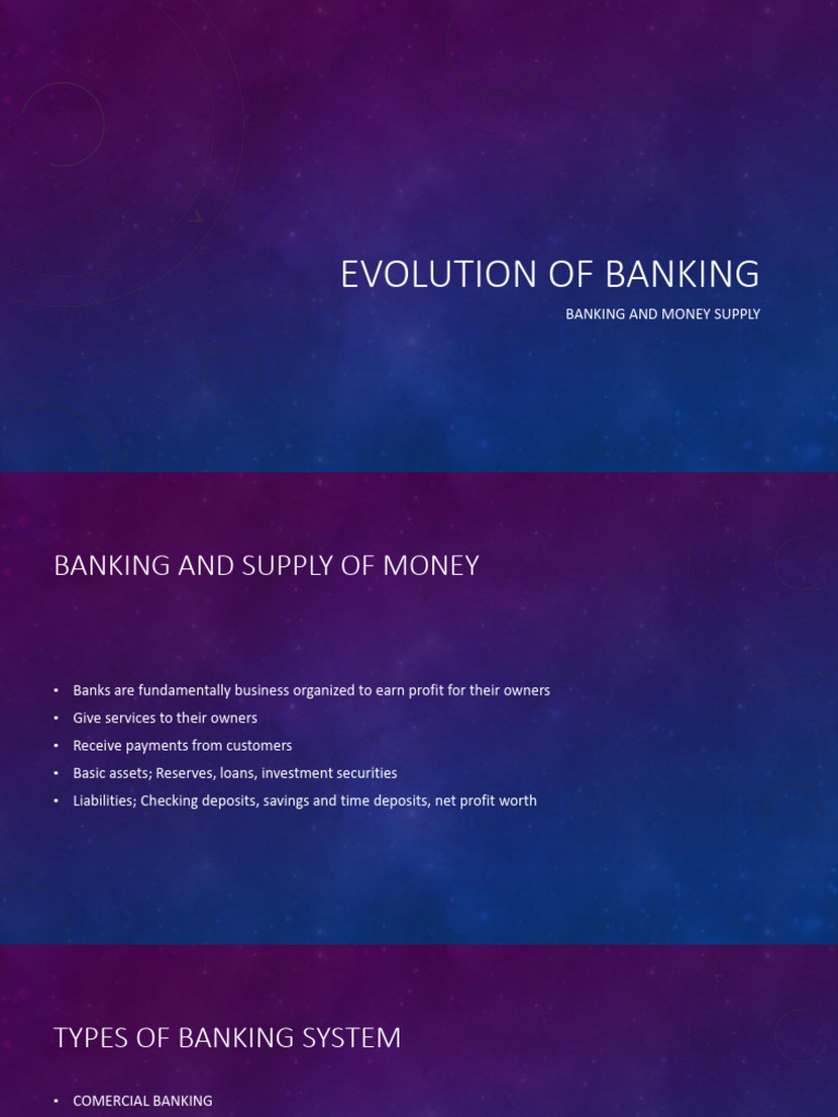 Evolution of Banking | PDF | Banks | Money