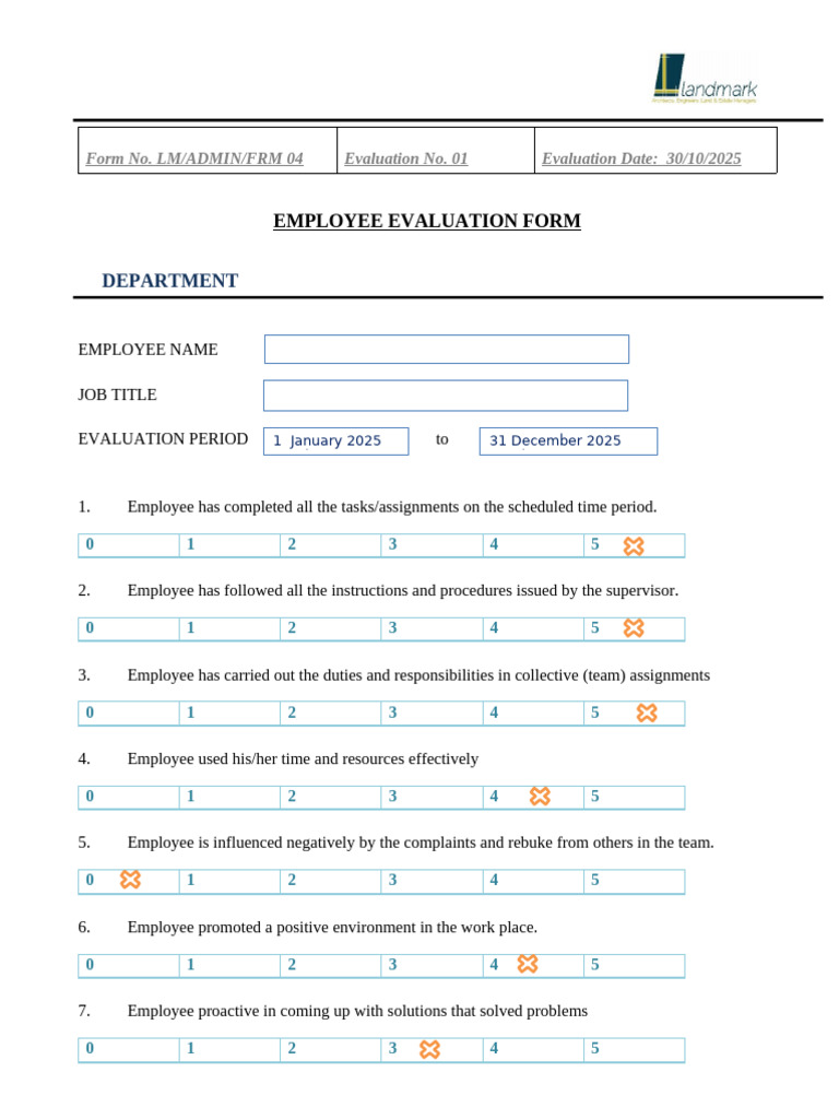Template Annual Performance Evaluation FY 25 | PDF | Performance Appraisal