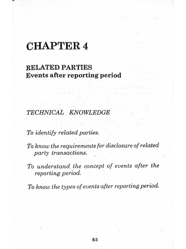 Chapter 4 Related Parties IA2 | PDF