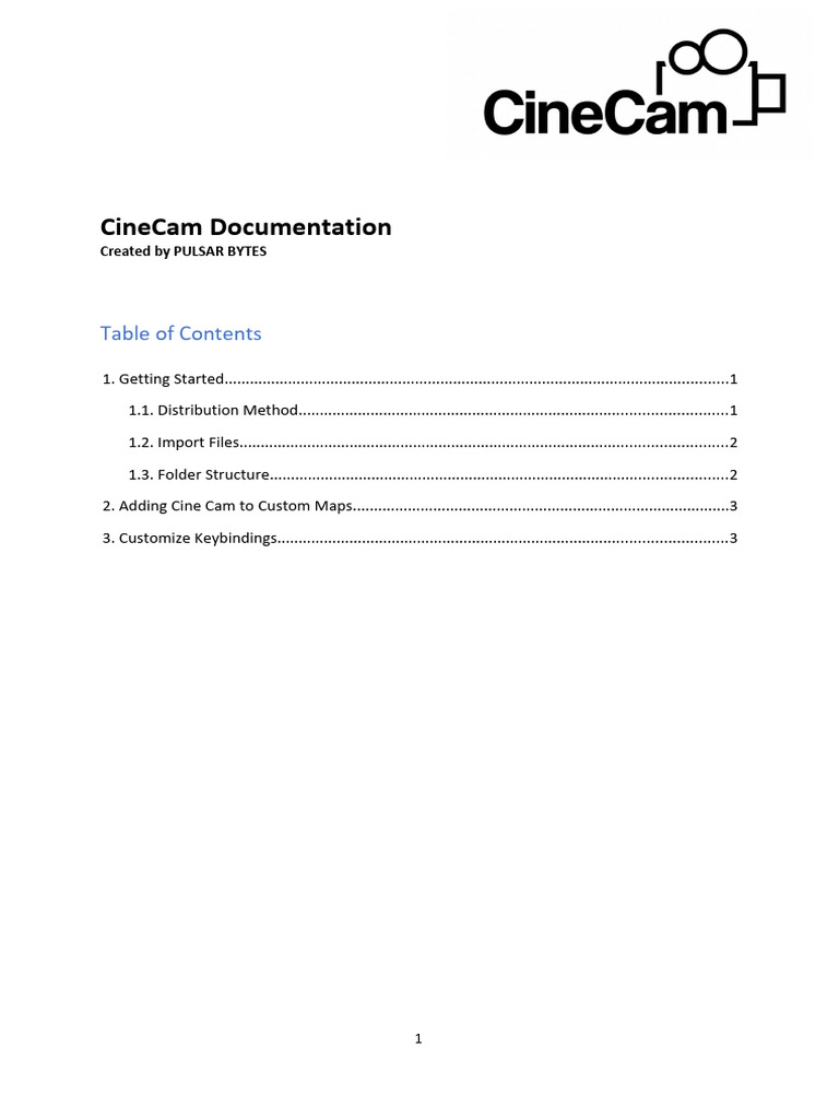 CineCam Documentation | PDF | Computer File | Directory (Computing)