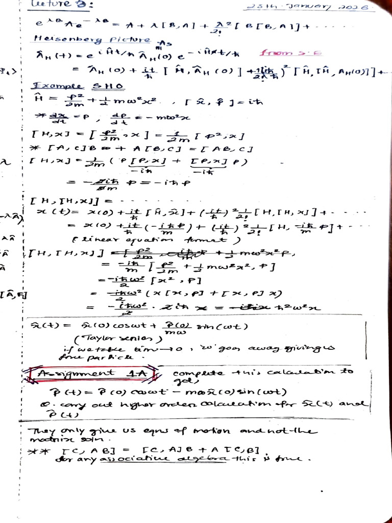 QM-II Lecture (3) 25th January 2026 | PDF