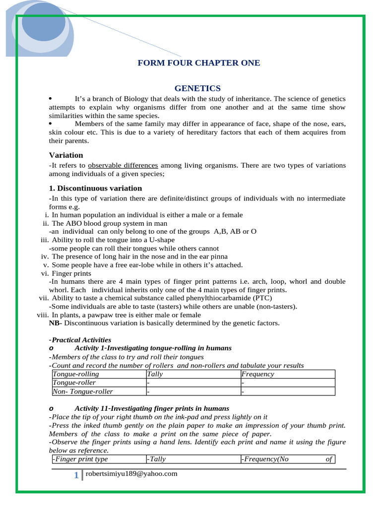 Genetics | PDF | Dominance (Genetics) | Genotype