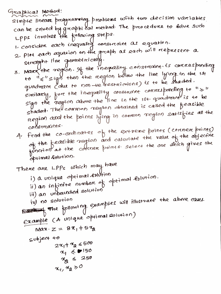 Graphical Method | PDF