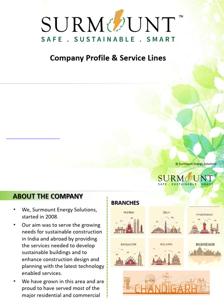 Surmount Company Profile | PDF | Green Building | Natural Environment