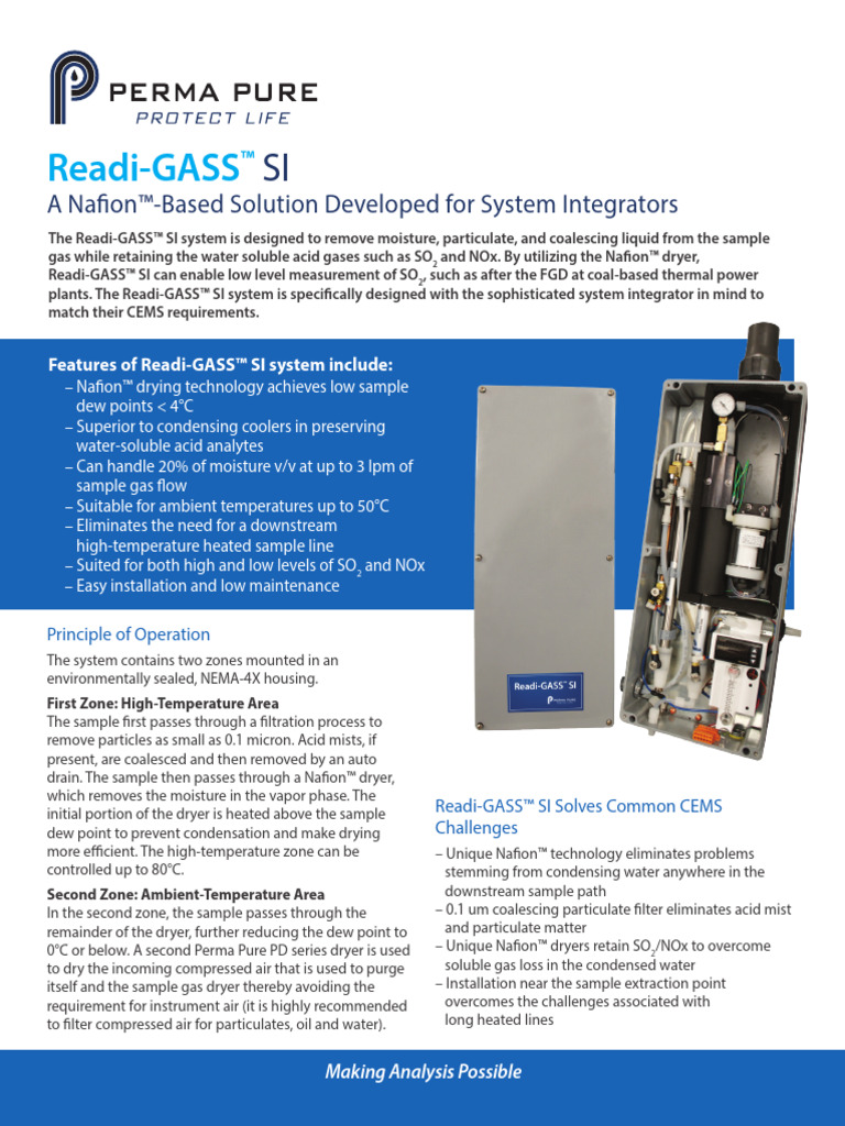Readi GASS SI Flyer 1907 | PDF | Chemical Process Engineering ...
