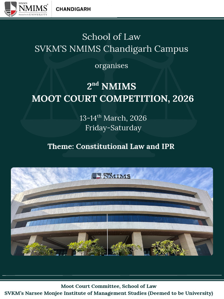 2nd NMIMS Moot Court Competition Brochure | PDF | Copyright | Trips ...