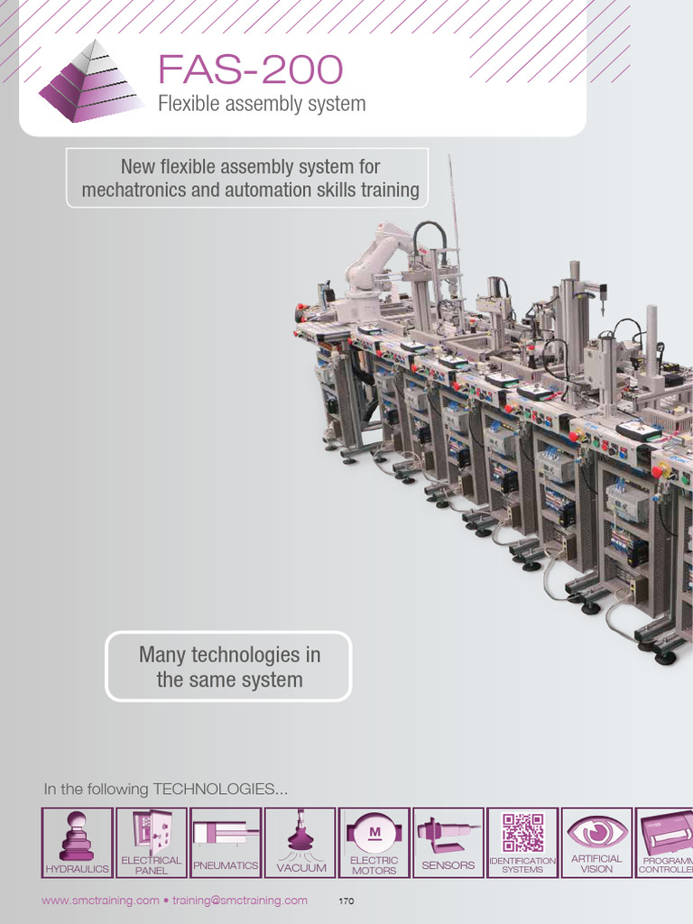 FAS-200 Flexible Assembly System | PDF | Actuator | Programmable Logic ...
