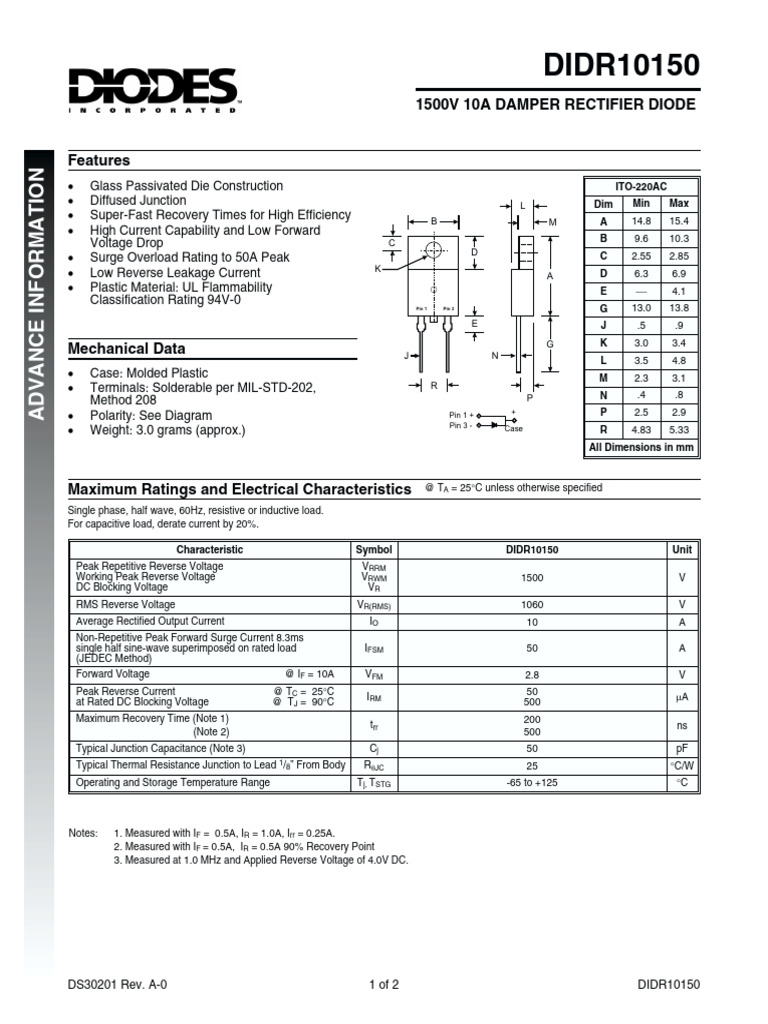 Did Rect | PDF | Rectifier | Electrical Components