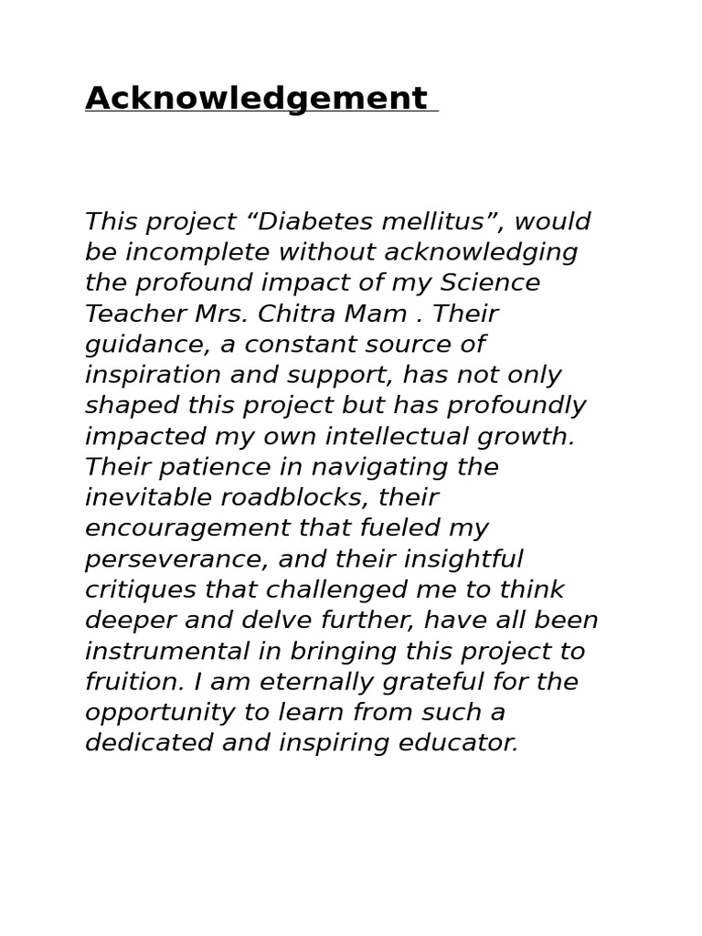 Acknowledgement Science | PDF