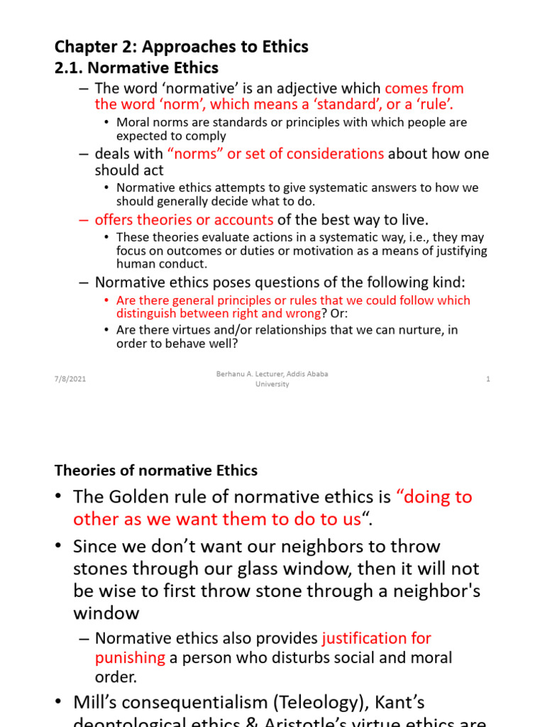 Civics & Moral Education - Chapter 2 | PDF | Virtue Ethics | Utilitarianism