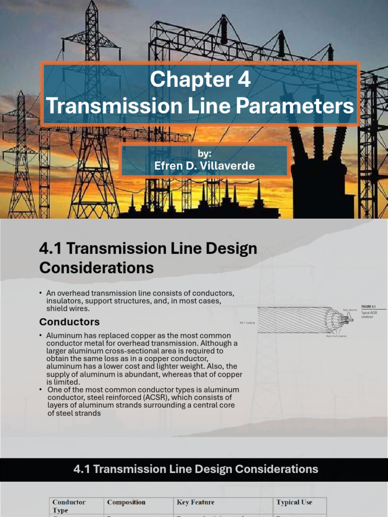 Transmission Line Parameters | PDF | Inductance | Electromagnetic Induction