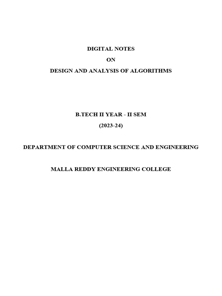 Daa Module 3 | PDF | Dynamic Programming | Computer Science