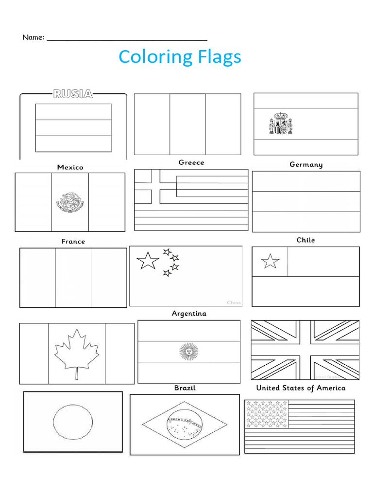 Coloring Flags | PDF
