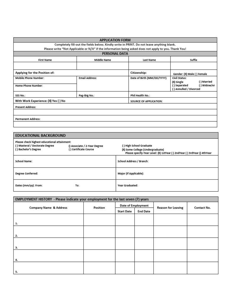 Application Form - CCSI (Signed) | PDF