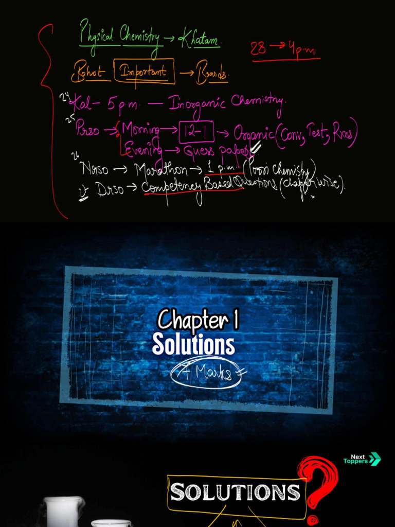 Complete Physical Chemistry Class 12 One Shot 12th Chemistry Marathon | PDF