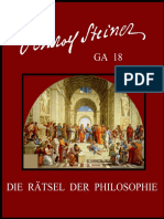 Ga 18 - Die Rätsel Der Philosophie - Rudolf Steiner