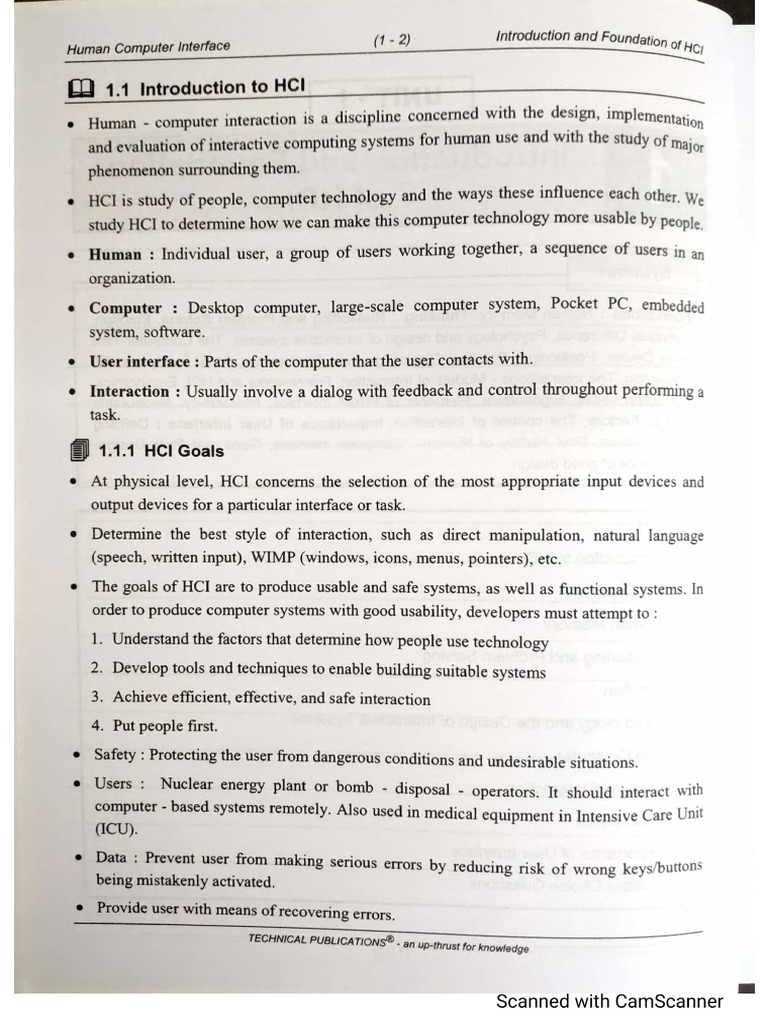 Hci Unit 1 | PDF
