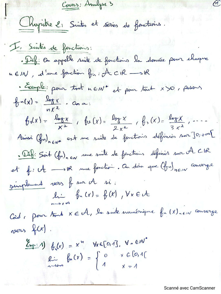 Chapitre 2 Analyse 3 | PDF
