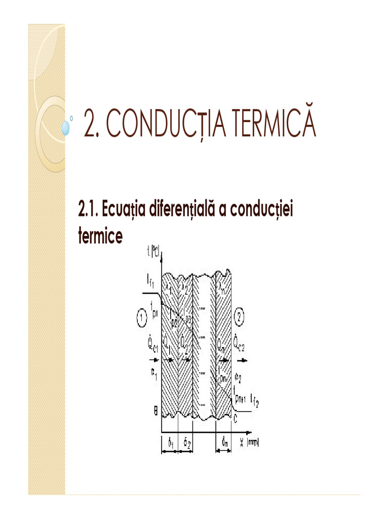 TCM IME Ecuatia Dif a Conductiei Termice-lectia 4 | PDF