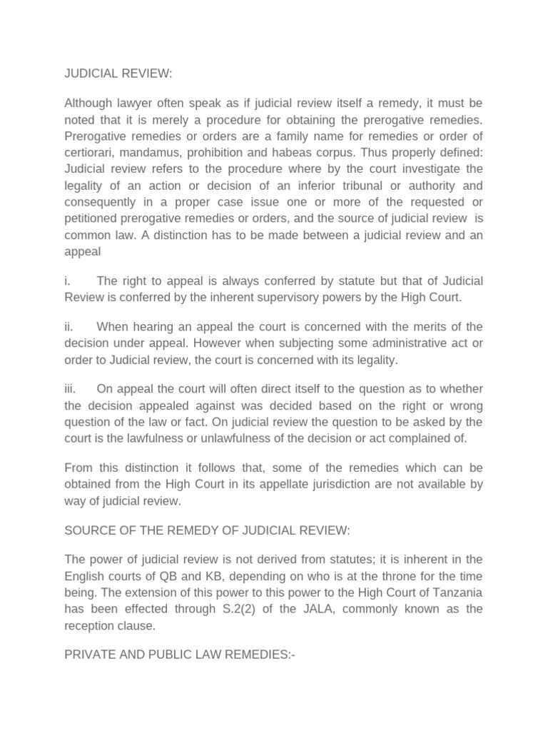 Administrative Law Judicial Review-1 | PDF | Certiorari | Mandamus