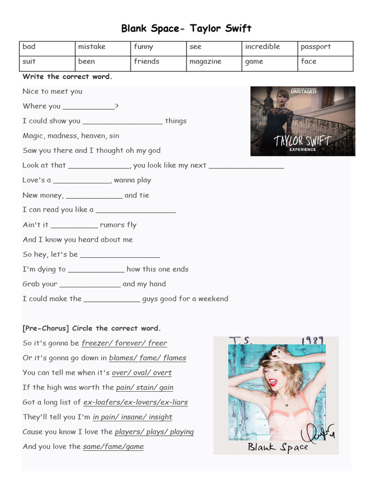 Blank Space | PDF