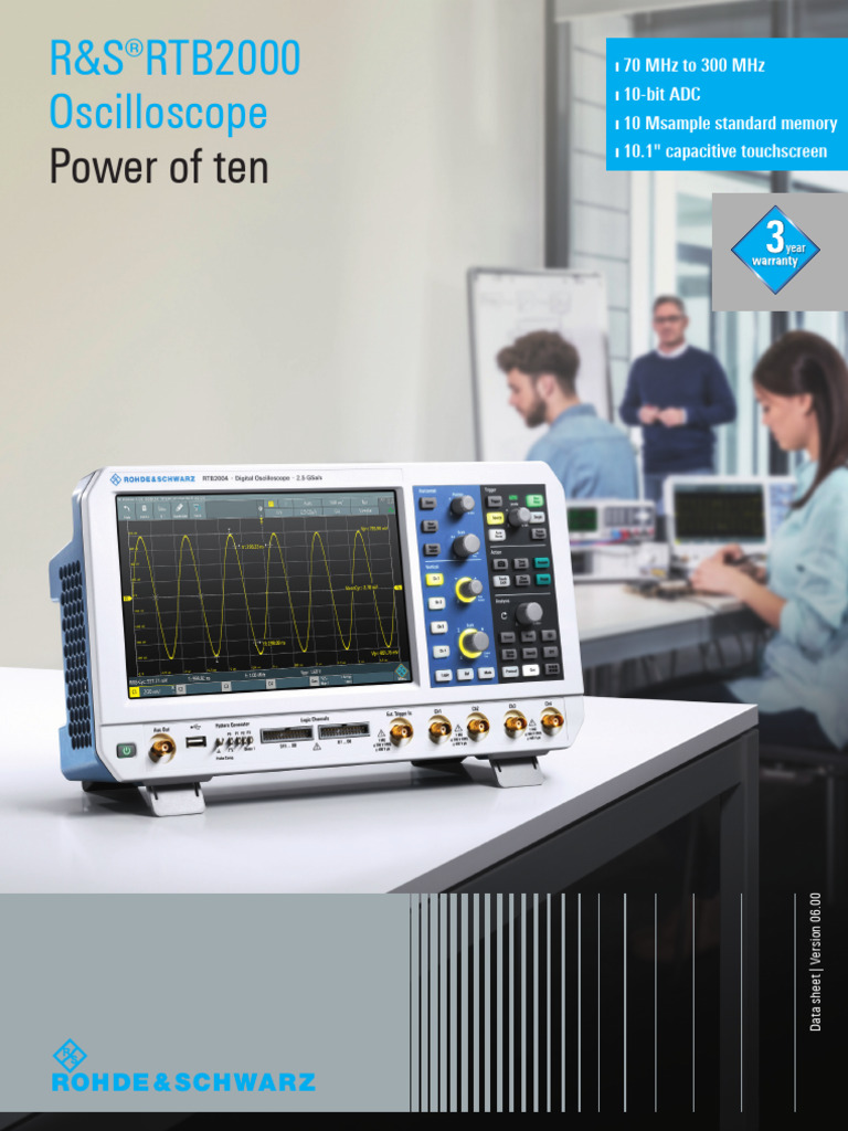 Rohde and Schwarz RTB2000 - Brochure Version 6 | PDF | Sampling (Signal ...