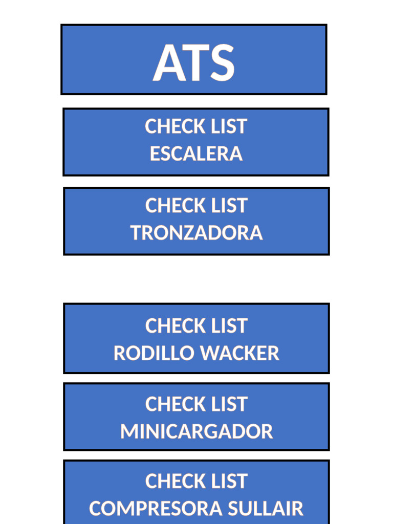ROTULO de ATS, CHECK LIST (Recuperado Automáticamente) | PDF