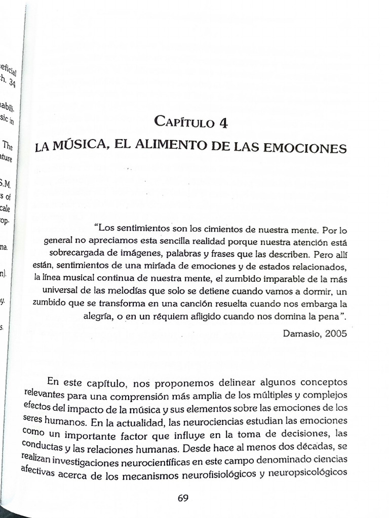La - Musica Elnalimento de Las Emociones | PDF