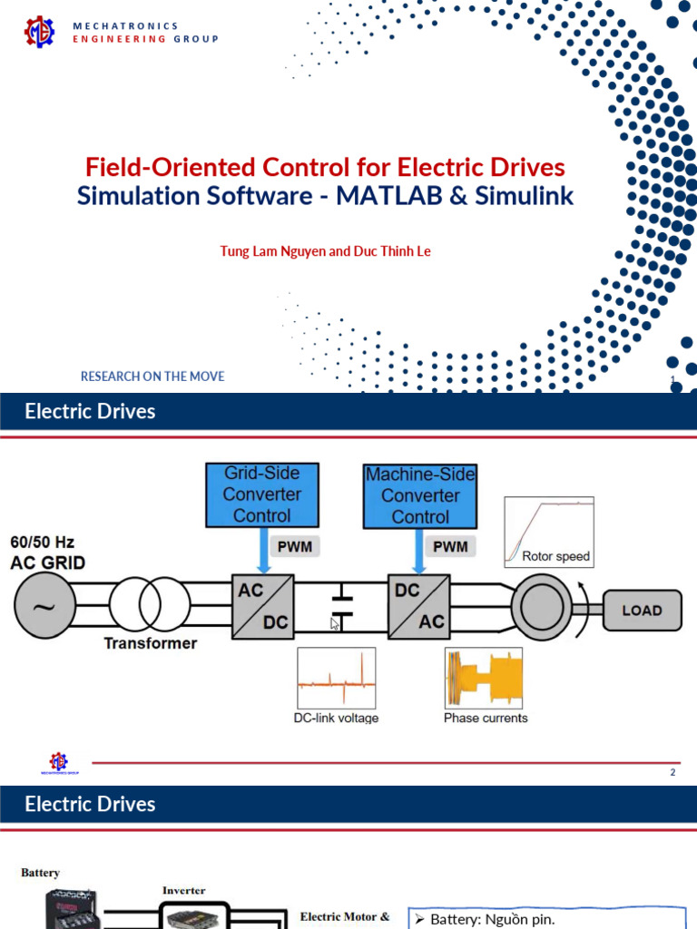 Field-Oriented Control For Electric Drives: Simulation Software ...