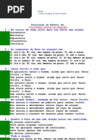 Avaliação do Módulo de DOUTRINA CRISTÃ DA ORAÇÃO